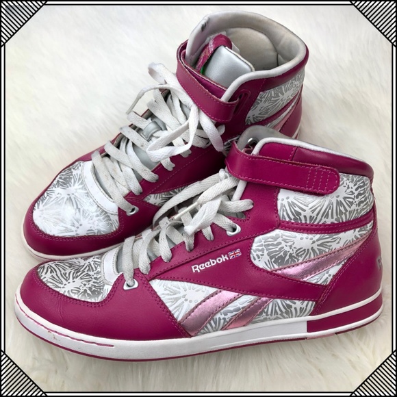 high top reebok pink